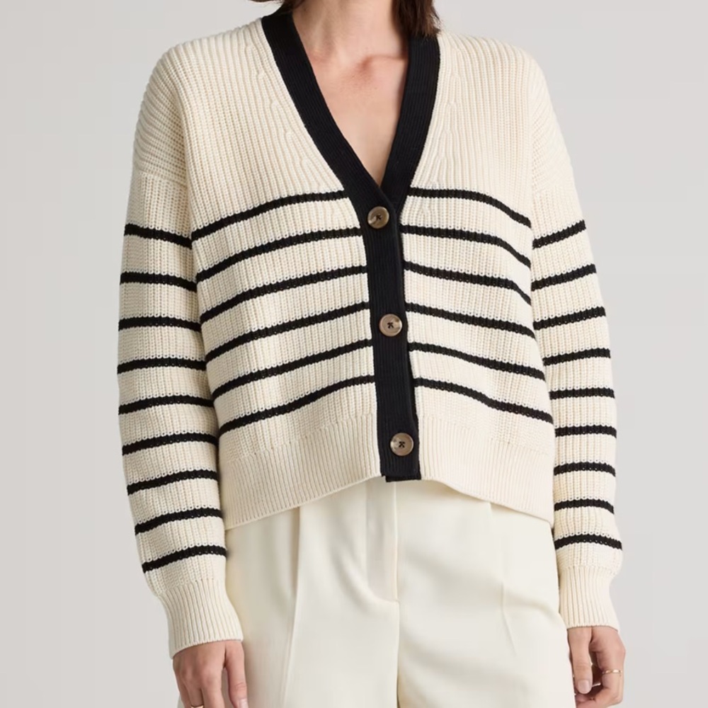 Quince Striped Cardigan